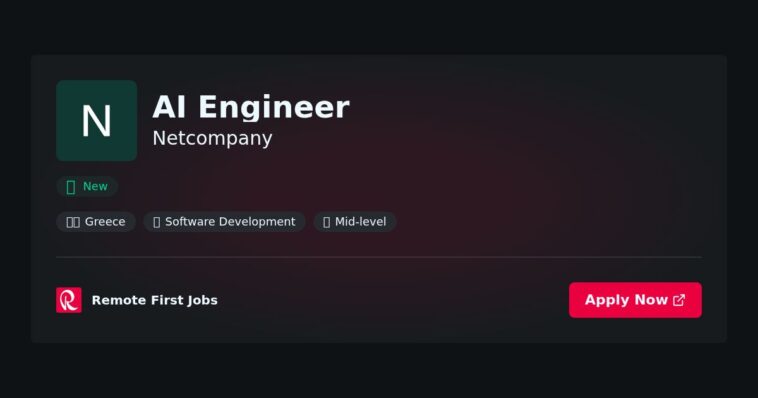AI Engineer at Netcompany Jobs | Skills & Interview Guide