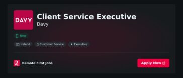 Client Service Executive at Davy Jobs | Skills & Interview Guide