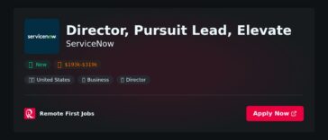 Director, Pursuit Lead, Elevate at ServiceNow Jobs | Skills & Interview Guide