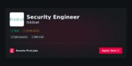 Security Engineer at Oddball Jobs | Skills & Interview Guide