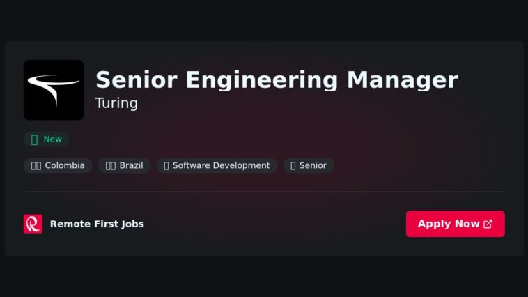 Senior Engineering Manager at Turing Jobs | Skills & Interview Guide Senior Engineering Manager at Turing Jobs | Skills & Interview Guide