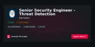 Senior Security Engineer – Threat Detection at Samsara Jobs | Skills & Interview Guide