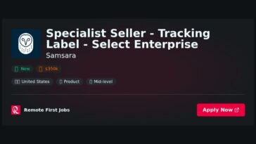 Specialist Seller – Tracking Label – Select Enterprise at Samsara Jobs | Skills & Interview Guide