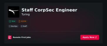 Staff CorpSec Engineer at Turing Jobs | Skills & Interview Guide