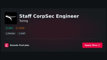 Staff CorpSec Engineer at Turing Jobs | Skills & Interview Guide
