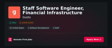 Staff Software Engineer, Financial Infrastructure at Gusto Jobs | Skills & Interview Guide