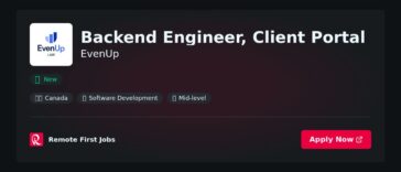Backend Engineer, Client Portal at EvenUp Jobs | Skills & Interview Guide