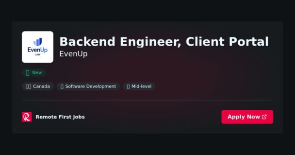 Backend Engineer, Client Portal at EvenUp Jobs | Skills & Interview Guide Backend Engineer, Client Portal at EvenUp Jobs | Skills & Interview Guide