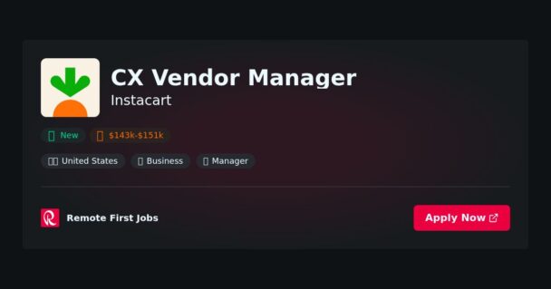 CX Vendor Manager at Instacart Jobs | Skills & Interview Guide CX Vendor Manager at Instacart Jobs | Skills & Interview Guide