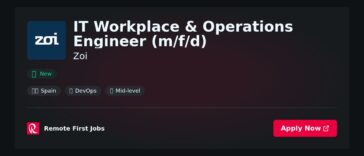 IT Workplace & Operations Engineer (m/f/d) at Zoi Jobs | Skills & Interview Guide