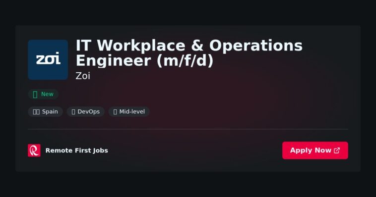 IT Workplace & Operations Engineer (m/f/d) at Zoi Jobs | Skills & Interview Guide IT Workplace & Operations Engineer (m/f/d) at Zoi Jobs | Skills & Interview Guide
