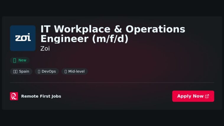 IT Workplace & Operations Engineer (m/f/d) at Zoi Jobs | Skills & Interview Guide IT Workplace & Operations Engineer (m/f/d) at Zoi Jobs | Skills & Interview Guide