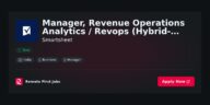 Manager, Revenue Operations Analytics / Revops (Hybrid- Bangalore) at Smartsheet Jobs | Skills & Interview Guide