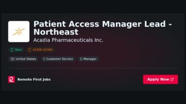 Patient Access Manager Lead – Northeast at Acadia Pharmaceuticals Inc. Jobs | Skills & Interview Guide