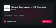 Sales Engineer – US Remote at M-Files Jobs | Skills & Interview Guide