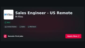 Sales Engineer – US Remote at M-Files Jobs | Skills & Interview Guide