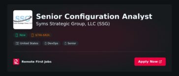 Senior Configuration Analyst at Syms Strategic Group, LLC (SSG) Jobs | Skills & Interview Guide