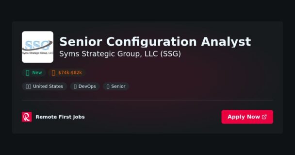 Senior Configuration Analyst at Syms Strategic Group, LLC (SSG) Jobs | Skills & Interview Guide Senior Configuration Analyst at Syms Strategic Group, LLC (SSG) Jobs | Skills & Interview Guide