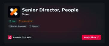 Senior Director, People at Doxel Jobs | Skills & Interview Guide