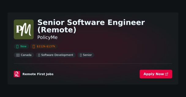 Senior Software Engineer (Remote) at PolicyMe Jobs | Skills & Interview Guide Senior Software Engineer (Remote) at PolicyMe Jobs | Skills & Interview Guide