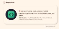 Software Engineer / AI Code Trainer (Python, Web, Full Stack) Jobs | Skills & Interview Guide