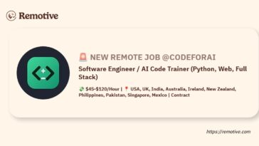 Software Engineer / AI Code Trainer (Python, Web, Full Stack) Jobs | Skills & Interview Guide
