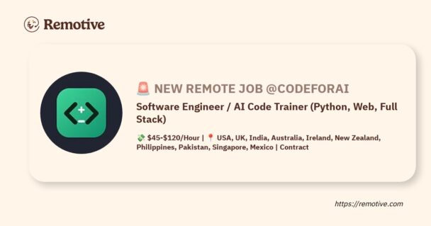 Software Engineer / AI Code Trainer (Python, Web, Full Stack) Jobs | Skills & Interview Guide