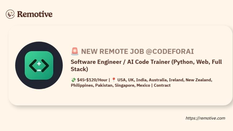 Software Engineer / AI Code Trainer (Python, Web, Full Stack) Jobs | Skills & Interview Guide Software Engineer / AI Code Trainer (Python, Web, Full Stack) Jobs | Skills & Interview Guide