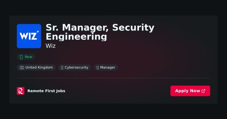 Sr. Manager, Security Engineering at Wiz Jobs | Skills & Interview Guide Sr. Manager, Security Engineering at Wiz Jobs | Skills & Interview Guide