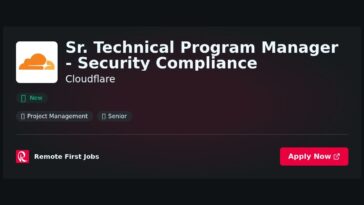 Sr. Technical Program Manager – Security Compliance at Cloudflare Jobs | Skills & Interview Guide