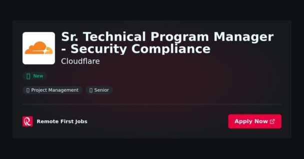 Sr. Technical Program Manager – Security Compliance at Cloudflare Jobs | Skills & Interview Guide Sr. Technical Program Manager – Security Compliance at Cloudflare Jobs | Skills & Interview Guide